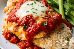 Frango à Parmegiana Low Carb