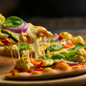 Pizza Low Carb com Massa de Couve-flor